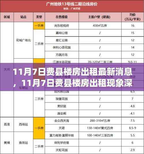 11月7日费县楼房出租市场深度解析,供求关系、市场趋势与个人立场探讨