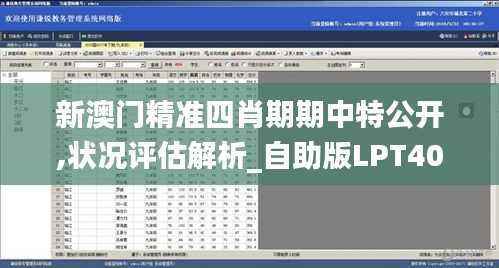 新澳门精准四肖期期中特公开,状况评估解析_自助版LPT402.76