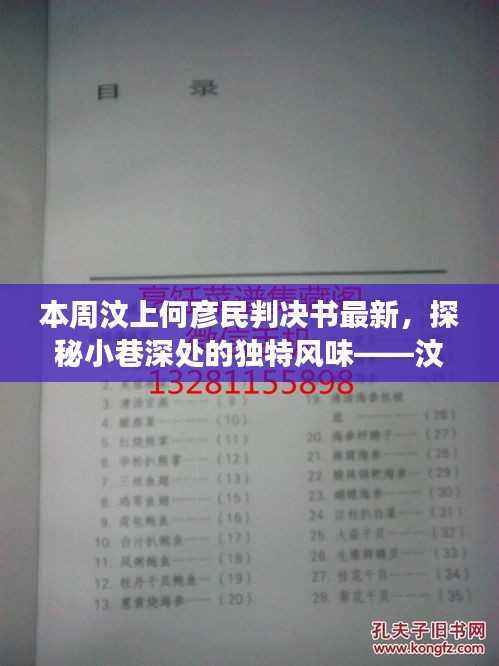 汶上何彦民判决书背后的故事与美食之旅揭秘,小巷深处的独特风味本周揭晓!