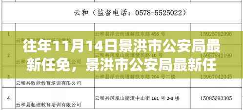景洪市公安局最新任免公告,解读要点与动态更新