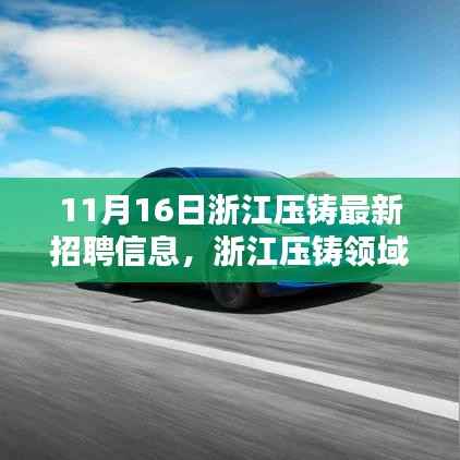 浙江压铸领域迎新机遇,最新招聘信息深度解析(11月16日)