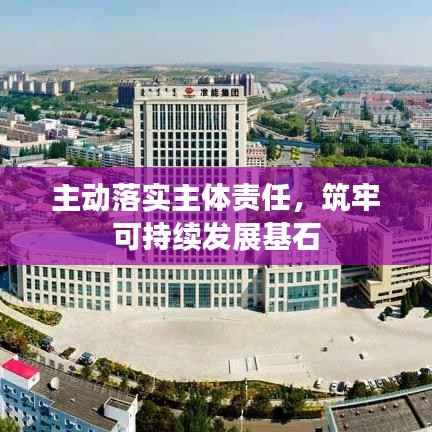 主动落实主体责任,筑牢可持续发展基石