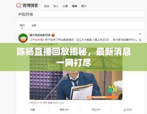 陈杨直播回放揭秘,最新消息一网打尽