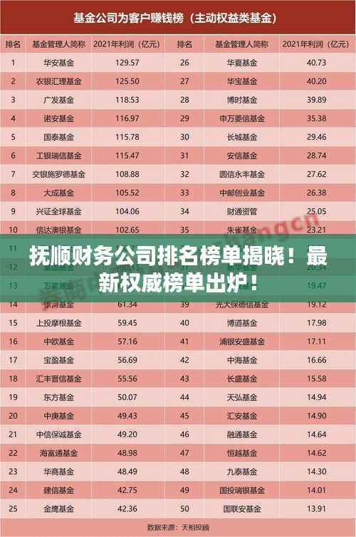 抚顺财务公司排名榜单揭晓!最新权威榜单出炉!