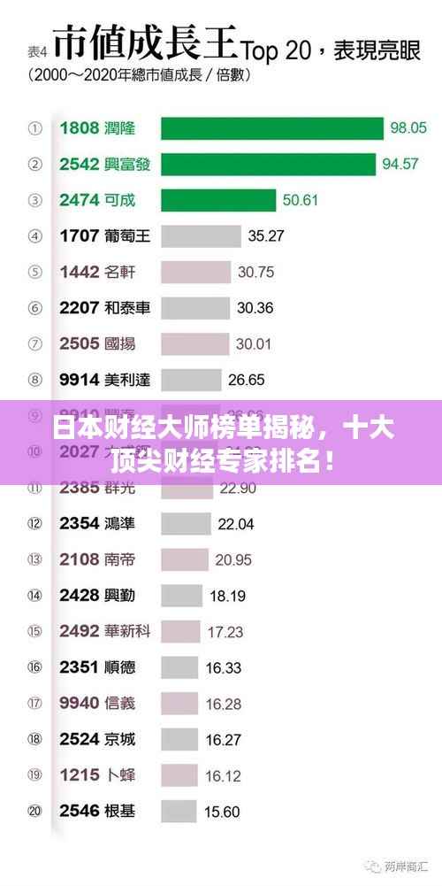 日本财经大师榜单揭秘,十大顶尖财经专家排名!
